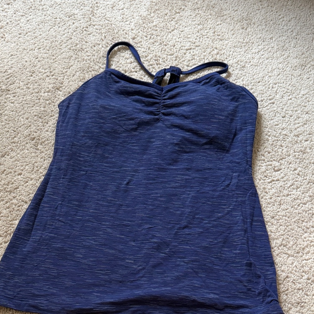 Lucy Dark Blue Camisole Workout Top